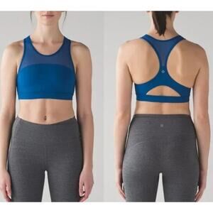 Lululemon Royal Blue Mesh sport bra size 8